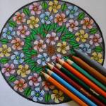 Saya mewarnai #mandala ini denganmenggunakan Fabercastell soft pen (spidol) dan Crayola Colored Pencils
